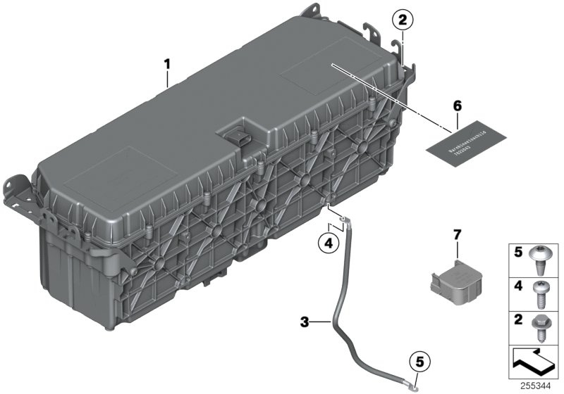 Diagram High-voltage storage unit for your BMW