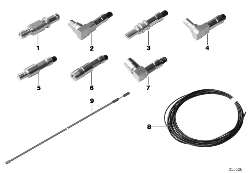 Diagram Repair parts, coaxial cable contacts for your BMW