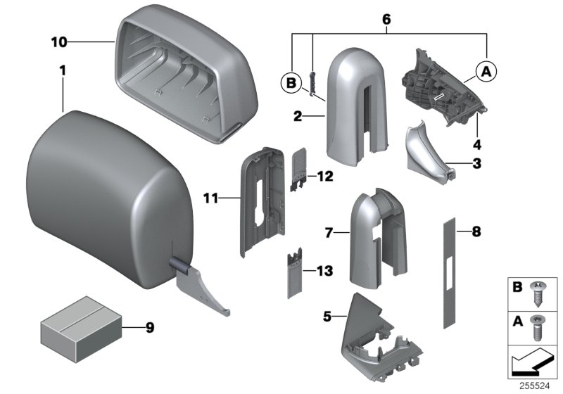 Diagram Seat, front, head restraint for your 2023 BMW X3  30eX 