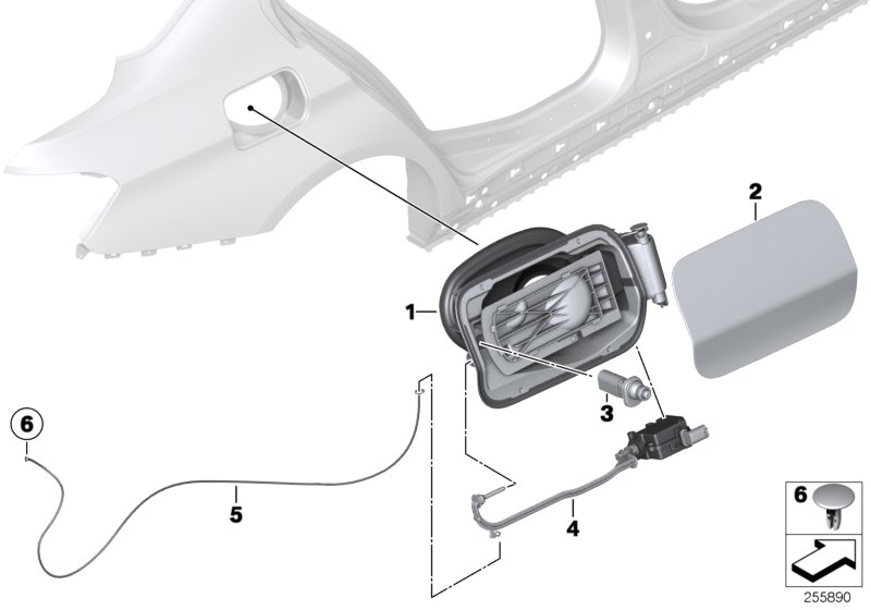 Diagram FILL-IN FLAP for your BMW