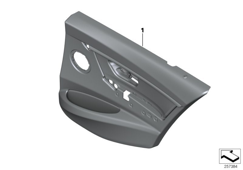 Diagram Door trim, rear for your 2010 BMW M6   