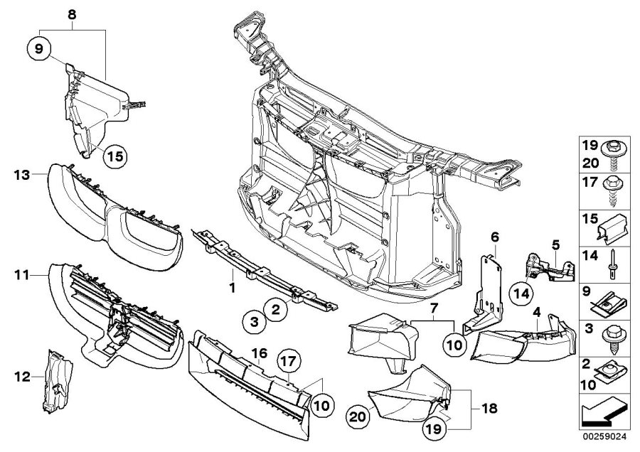 Diagram Air duct for your 2010 BMW 535xi   