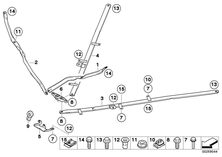 Diagram Reinforcement, body for your BMW M3  