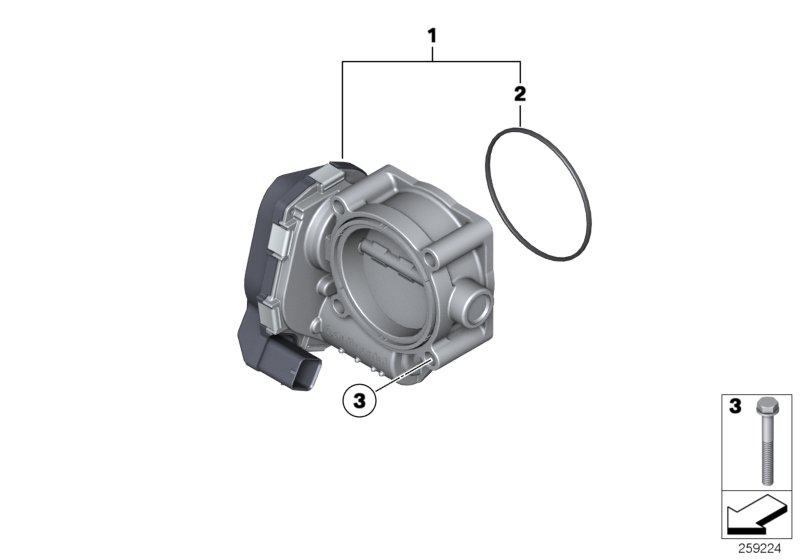 Diagram Throttle Housing Assy for your 2007 BMW Z4   