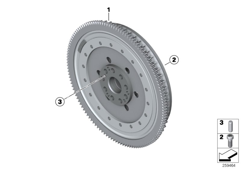 Diagram Flywheel / Twin Mass Flywheel for your 2016 BMW 328d   