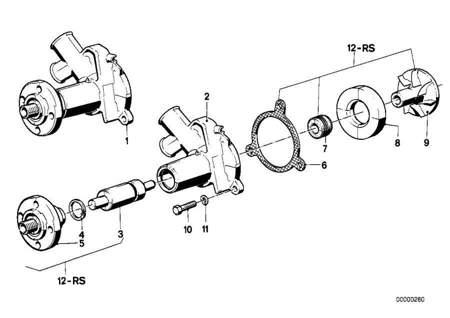 Diagram Cooling system-water pump for your 2017 BMW M2   