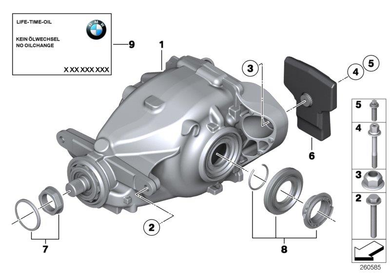 Diagram Mechanical self-locking differential for your BMW 440i  