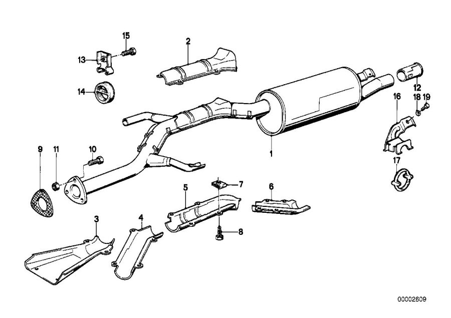 Diagram Exhaust System for your BMW