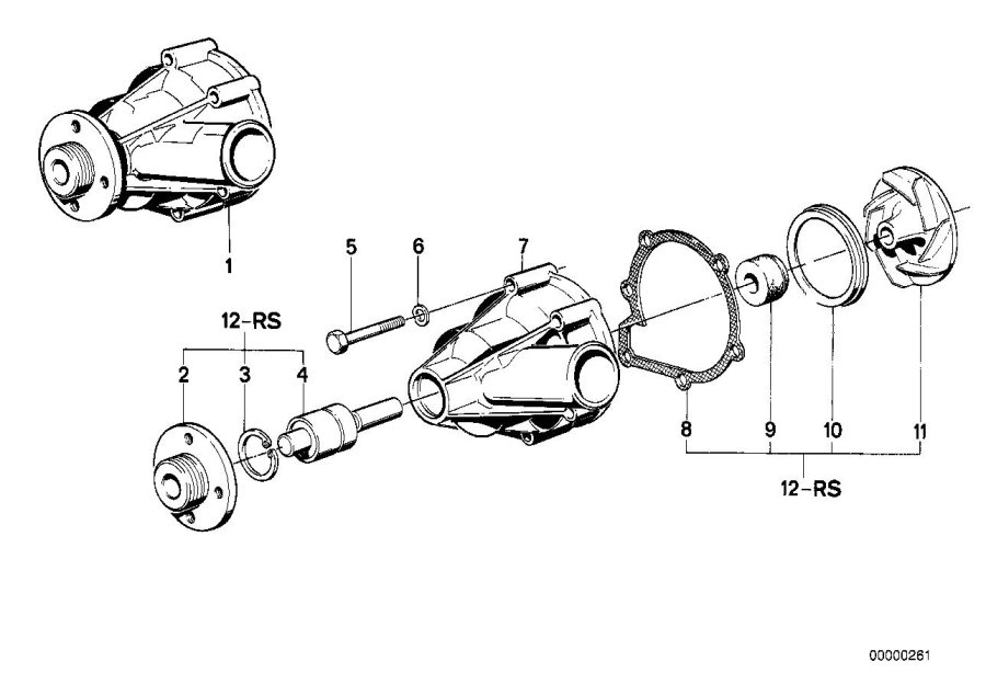 Diagram Cooling system-water pump for your 2017 BMW M2   