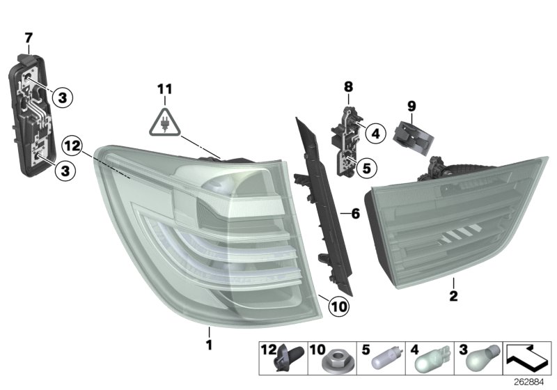 Diagram Rear light for your 2017 BMW X3   