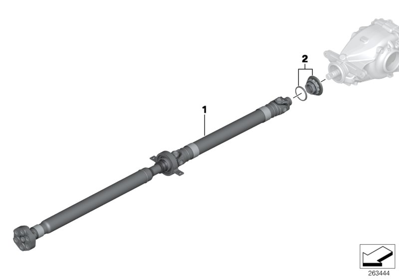 Diagram Drive shaft (swivel joint) for your BMW