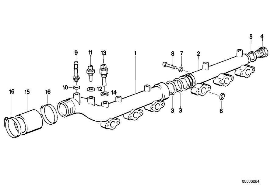 Diagram Cooling System Water Hoses for your 2010 BMW M6   