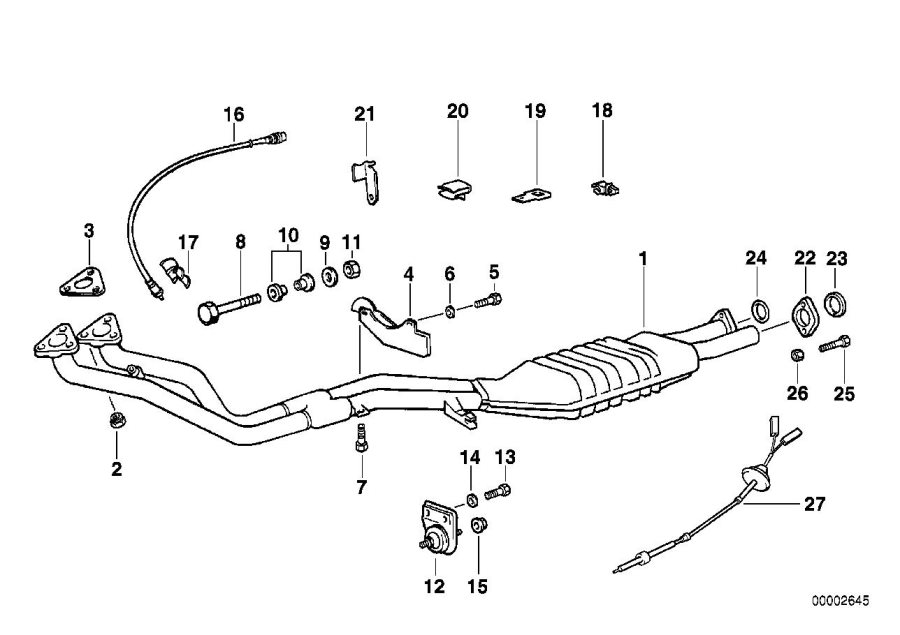 Diagram Exhaust System for your BMW