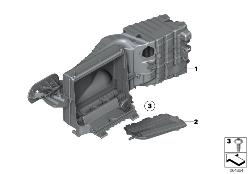 Diagram Filter housing for your BMW