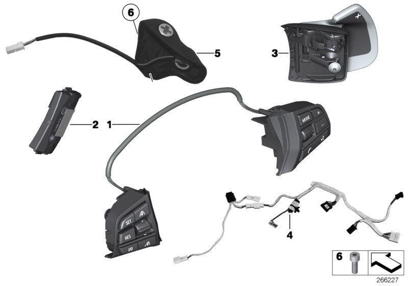 Diagram Steering wheel electronic control for your 2012 BMW M3   