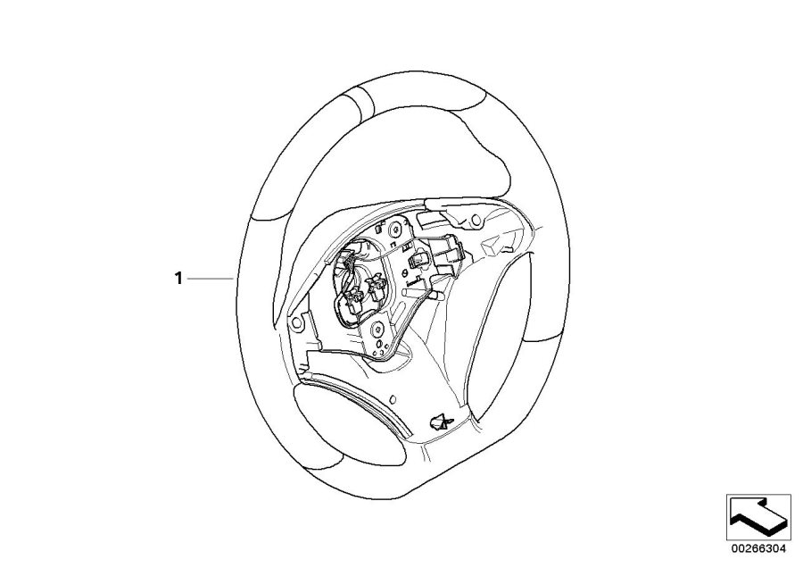 Diagram M Performance steering wheel for your 2012 BMW M3   