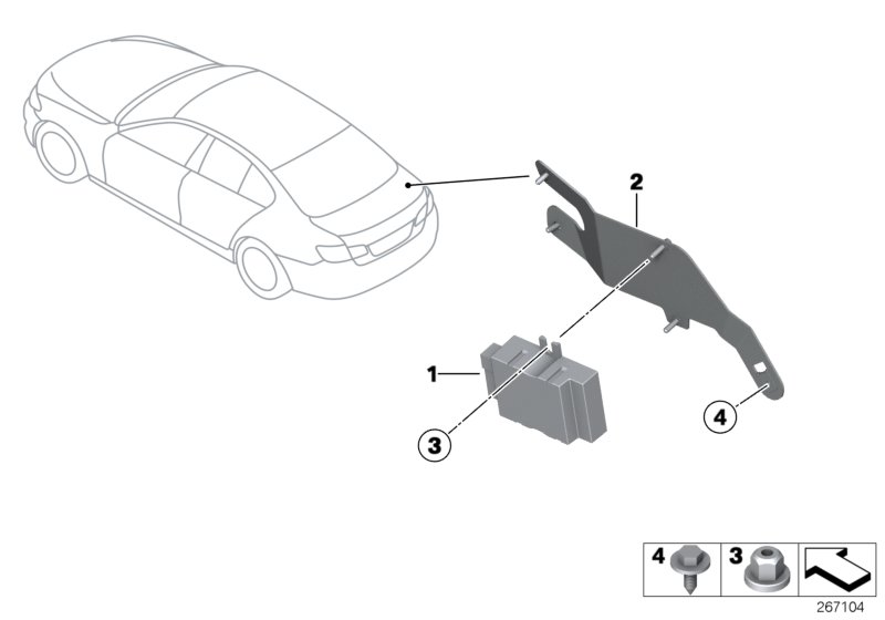 Diagram Control unit for fuel pump for your BMW M6  