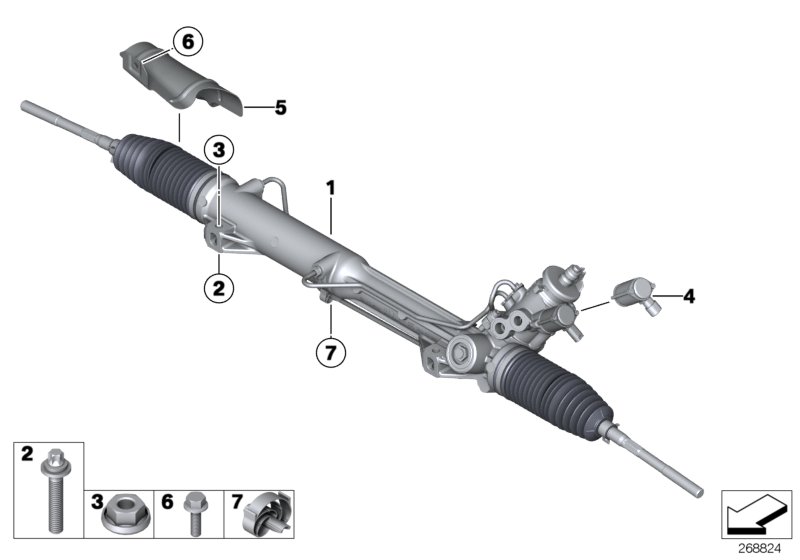 Diagram Hydro steering box for your BMW