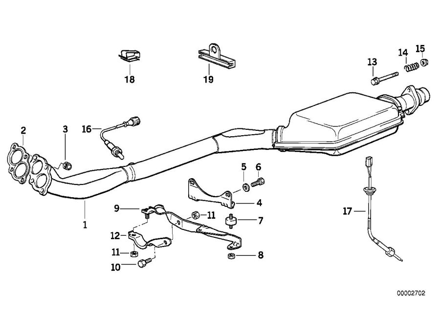 Diagram CATALYST/LAMBDA PROBE for your 2007 BMW M6   