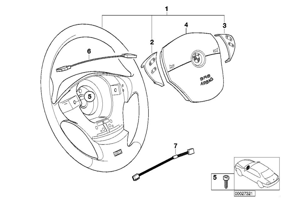 Diagram M sports strng whl,airb.-smart,multifunc for your 2023 BMW X3  30eX 