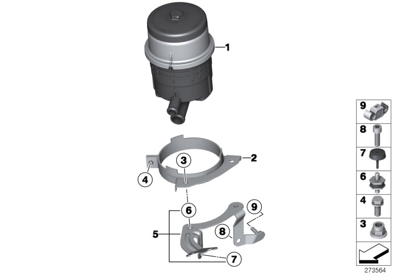 Diagram Oil carrier / Single parts for your 2005 BMW 320i   