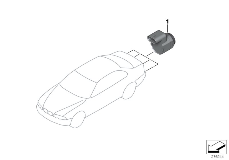 Diagram Park Distance Control (PDC) for your 2008 BMW 328i   