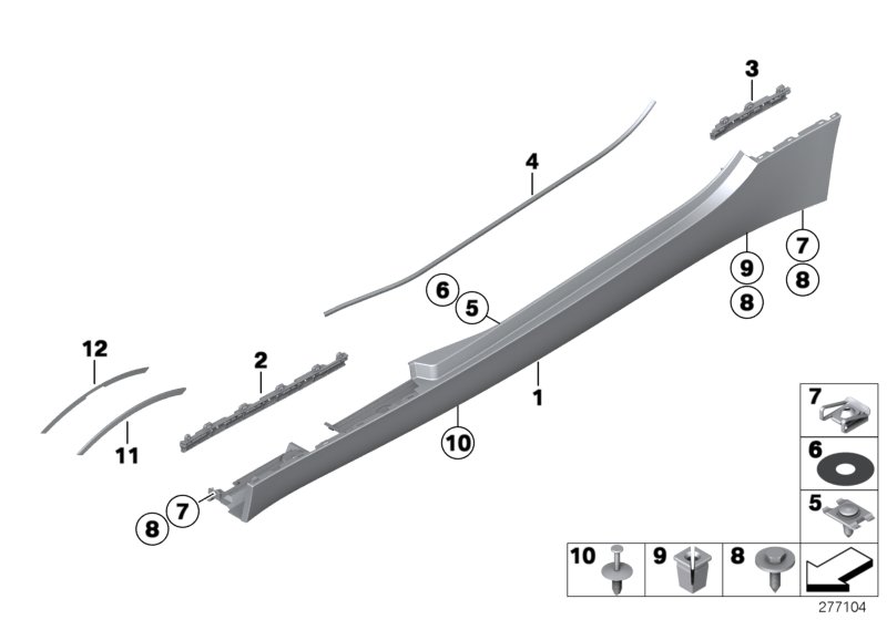 Diagram Cover door sill / wheel arch for your 2016 BMW 428iX   