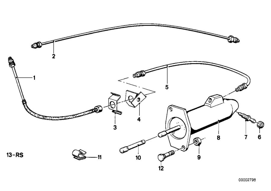 Diagram Clutch slave cylinder for your 2016 BMW 328d   