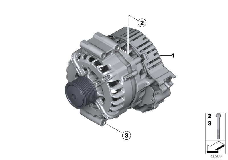 Full size assembly image of Crankshaft starter generator (1/1)