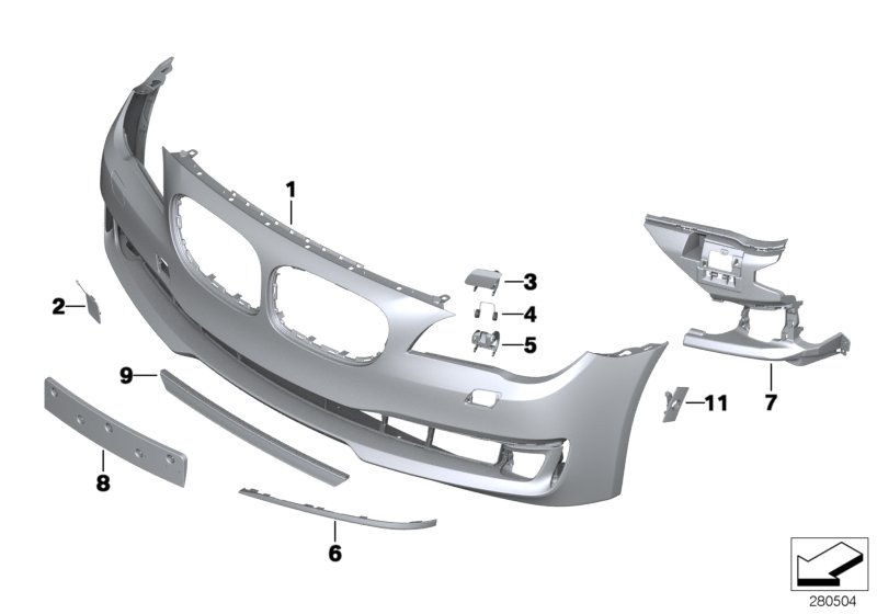 Diagram Trim cover, front for your 2004 BMW 645Ci   