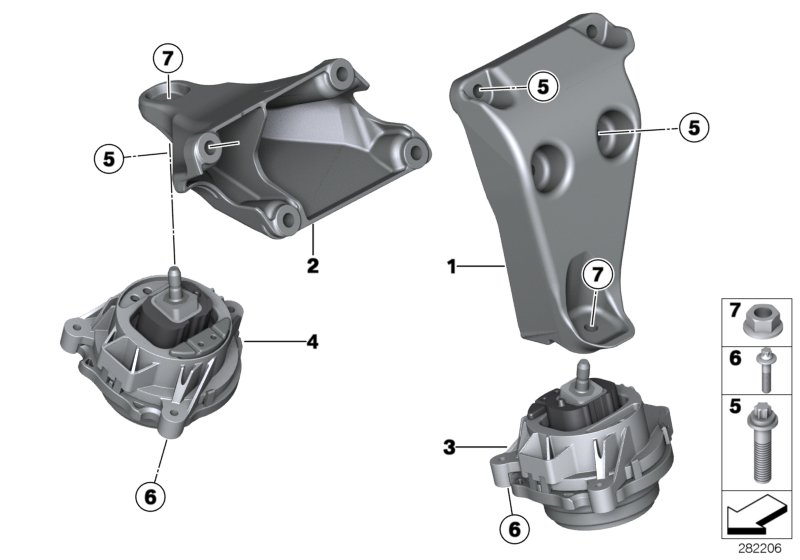 Diagram Engine Suspension for your 2017 BMW M6   