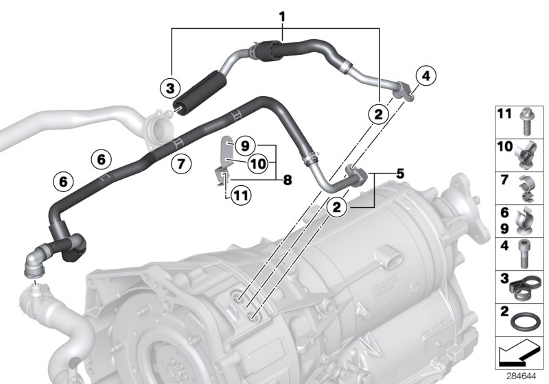 Diagram Cooling system/circuit f. electric motor for your 2017 BMW i3   