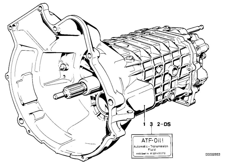 Le diagramme Boîte de vitesses manuelle pour votre BMW