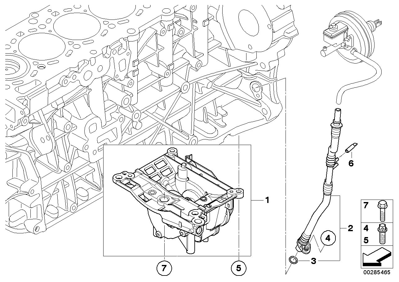 Diagram VACUUM PUMP WITH TUBES for your 2018 BMW X2 28iX  