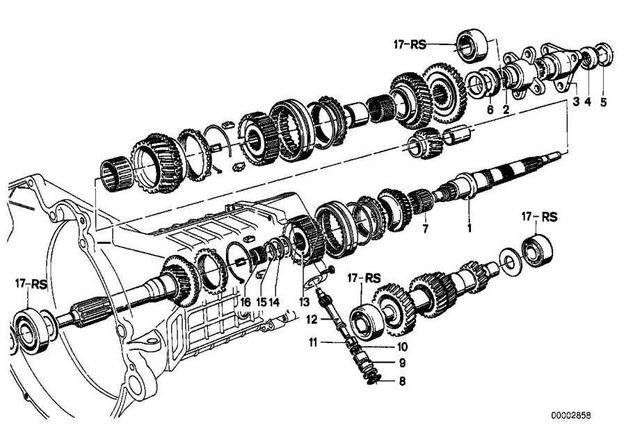 Diagram GETRAG 242 GEAR WHL.SET PARTS/SPEEDOM.DR for your BMW i3  