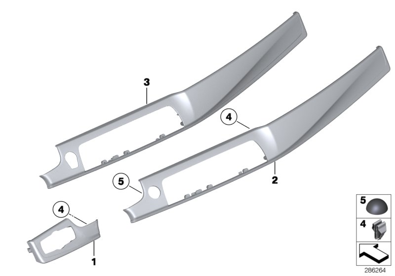 Diagram Decor covers, instrument panel for your 2016 BMW M6   