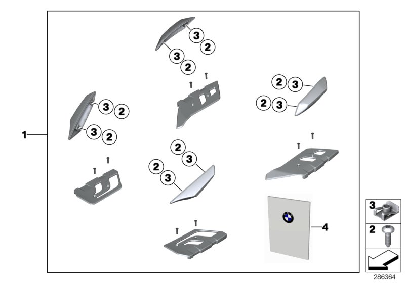 Diagram Impact protrectors for your BMW