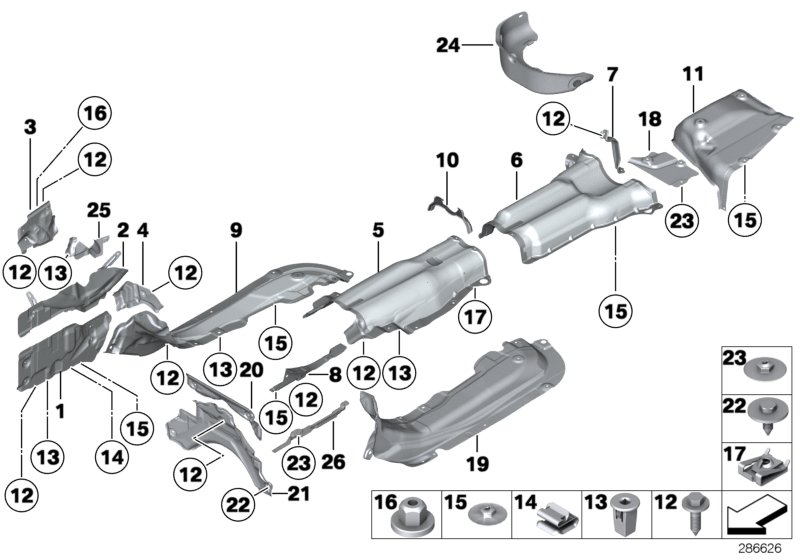 Diagram Heat insulation for your BMW