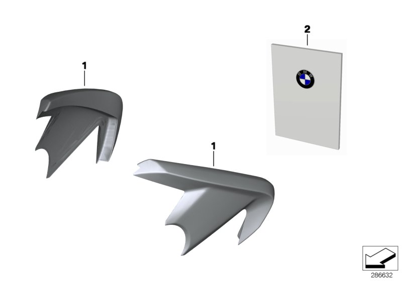 Diagram Slipstream deflector for your 2012 BMW K1600GTL   