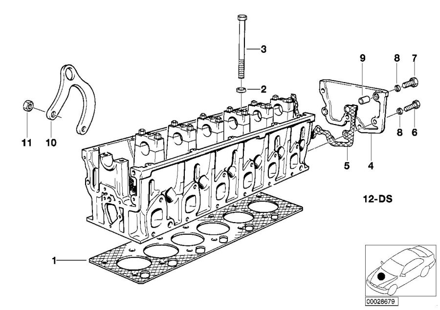 Diagram Cylinder Head Attached Parts for your 2015 BMW M235iX   