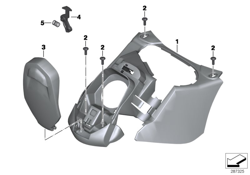 Diagram Fuel tank cover for your 2017 BMW C650 Sport   