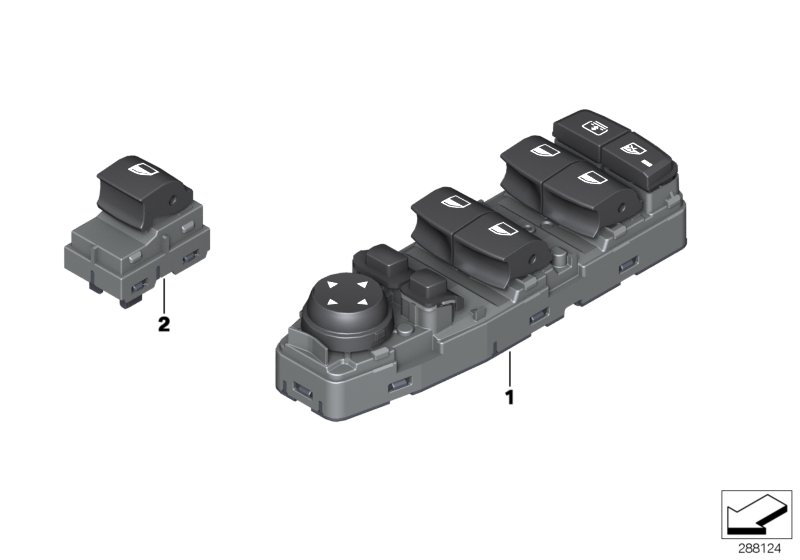 Diagram SWITCH WINDOW LIFTER for your MINI