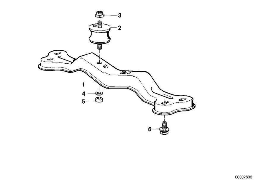 Diagram Gearbox suspension for your BMW