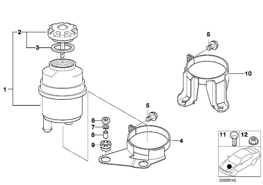 Diagram Oil carrier / Single parts for your 2019 BMW 540i   