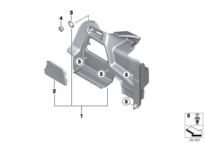 Diagram LATERAL TRUNK FLOOR TRIM PANEL for your MINI