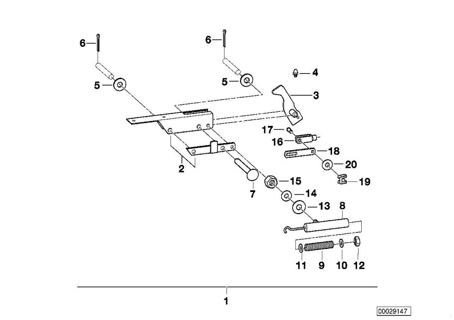 Diagram Trailer, indiv. parts, deflector housing for your 1997 BMW 328i Convertible Automatic 