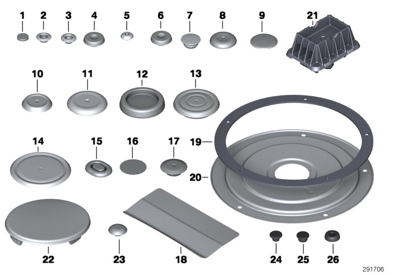 Diagram Sealing cap/plug for your 2014 BMW Hybrid 5   