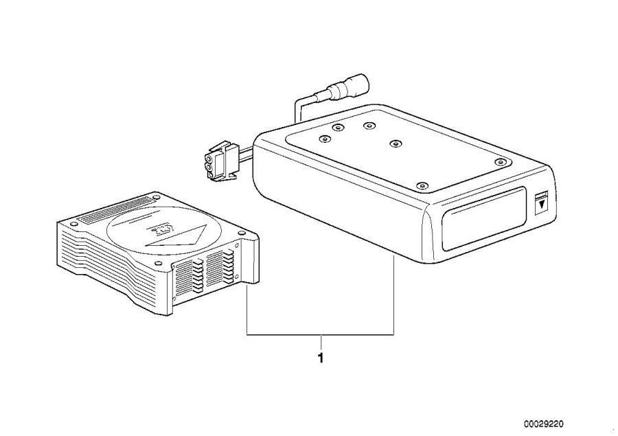 Diagram CD player / changer Alpine for your BMW 528i  