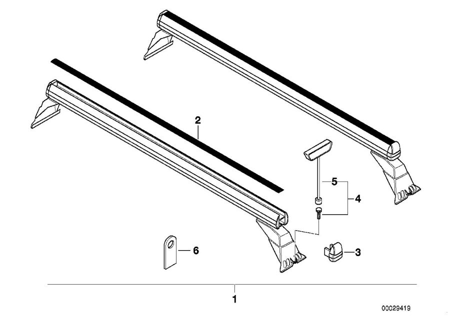 Diagram Rack support for your 2021 BMW 228i   