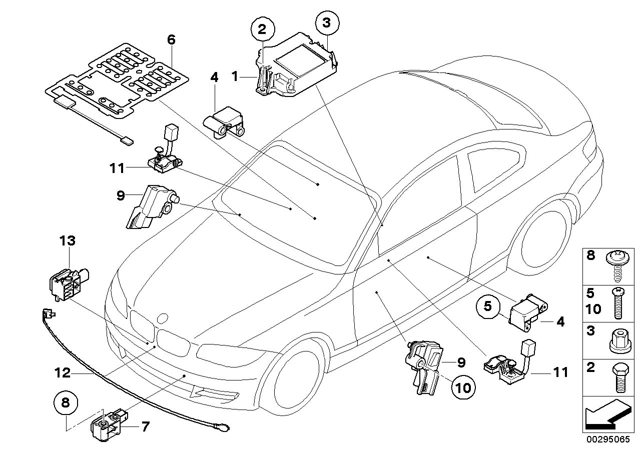 Diagram Electric parts airbag for your 2006 BMW M3   